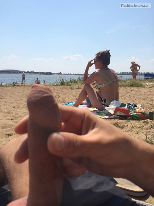 pictures of men on beach - walkingandswinging:Relaxation with a public beach… nude cock - Dick Flash Pics