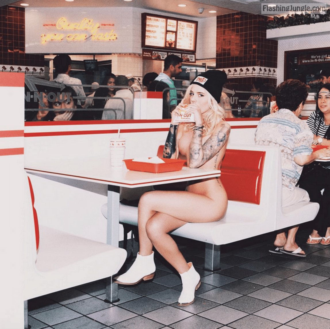 Public Nudity Pics: restaurant nudity