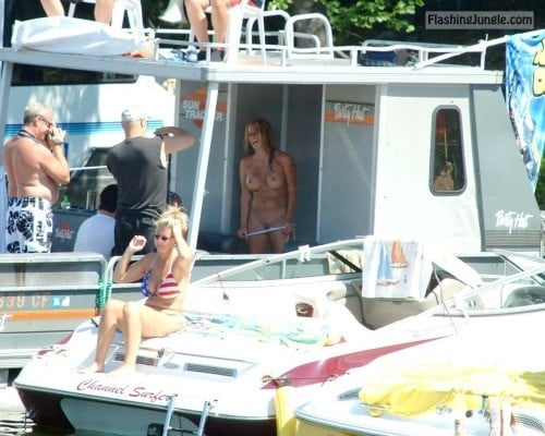 Public Nudity Pics Hotwife Pics  : public naked tumblr nude boating public swinging on boat