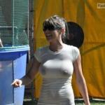 Busty cougar wet t shirt visible nipples