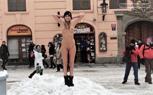 Public Nudity Pics  : Funny Wintertime