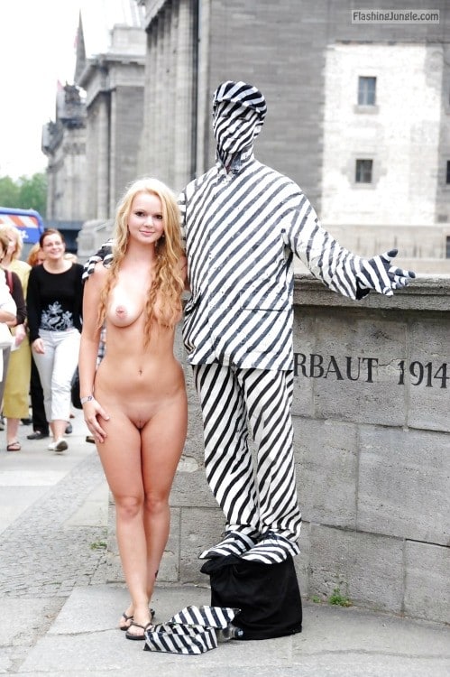bigcunt pics - Naturist blonde pic with pantomimic man nude in public pics naturist pics Naturist pic naturism pics - Public Nudity Pics