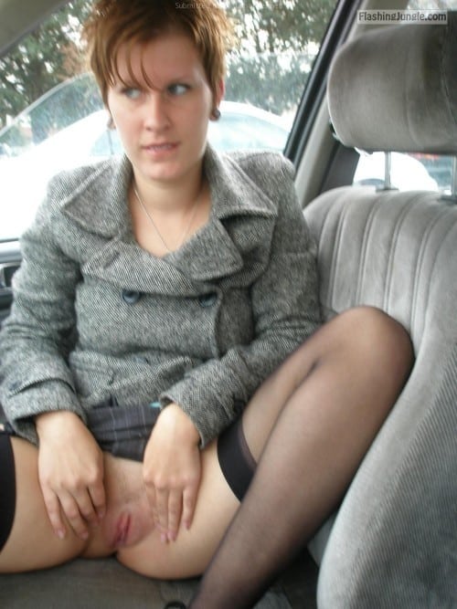 Pussy Flash Pics Public Flashing Pics No Panties Pics MILF Flashing Pics  : Russian wife car fun