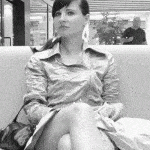 Pantyless Jeny Smith: Uncrossing legs shopping mall