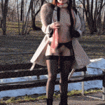 Jeny Smith: Black stocking garters wintertime