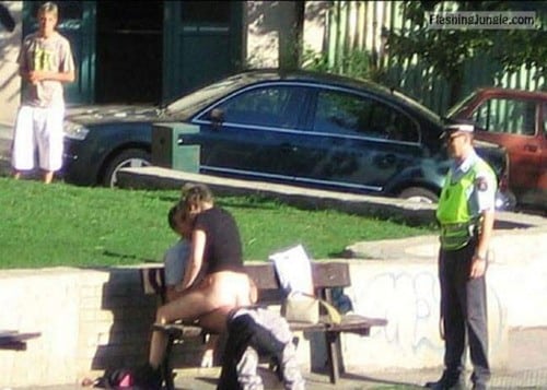 caught public sex police