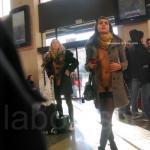 Labouisse’s airport adventure: Open front no underwear