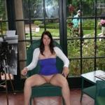 Wife is pantieless while have guests