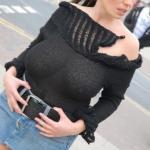 bigdarkareolasmilf:Never wear a bra?