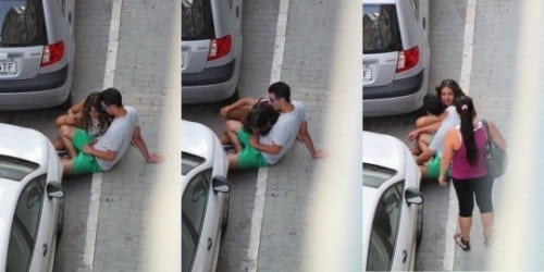 Public Flashing Pics  : public-sex:Caught Public BJ and Cockblocked Follow me for more…