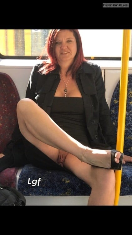 Public Flashing Pics  : littlegirlandfrog:U just make urself comfortable on the train…