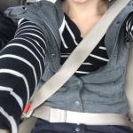 shiiiyeah: Out for the day. Yep my pussy is out again.
