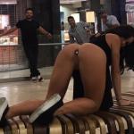 nudeandnaughtyflashing: Katrina Jade putting on a nice little…