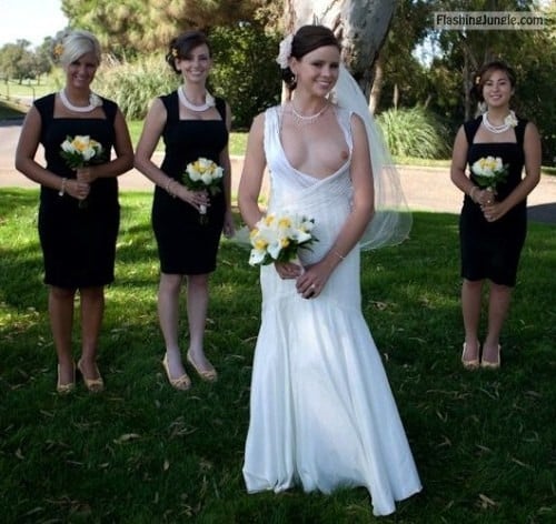 Real Amateur Brides Flashing