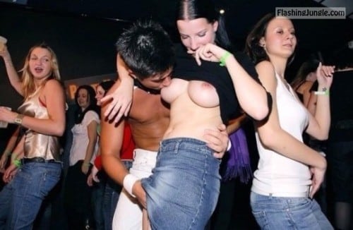 Public Flashing Pics  : smooth-balls: getting physical at the dance hall Follow me for…