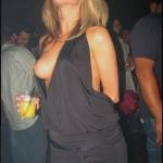 carelessinpublic:Drunk and showing her boobs in a party