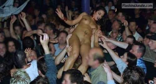 Public Flashing Pics  : enf-findings:This crowd surfing had got a little out of hand….