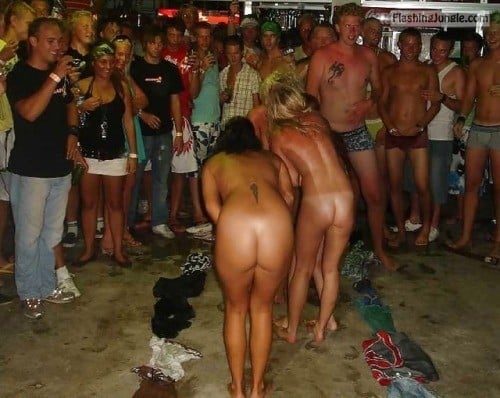 Public Flashing Pics  : enf-findings:Either a strip game, or an initiation, but these…