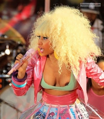 mature candid nip slip - wardrobemalfunction:Nicki Minaj – Nip slip - Public Flashing Pics