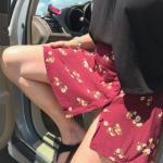 lalamelange: Short swingy skirt + no panties + breezy day = FUN…