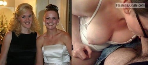 xxxafrica upskirt - wedding bride having upskirt and downblouse nipple slip… wedding tits nude - Public Flashing Pics