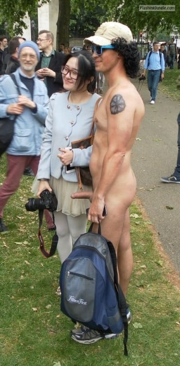 african nudismo pics - Asian girl taking pic of big boner - Dick Flash Pics
