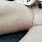 Bold mature cunt opening itself