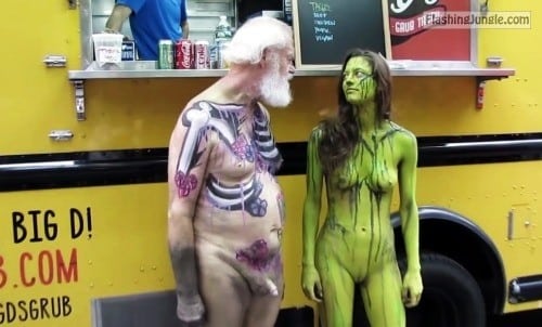 Nude Teen In Body Paint