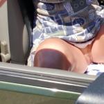 Mature cunt caught while stepping out the car