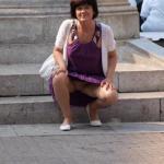 Serbian mature wife posing without panties i public