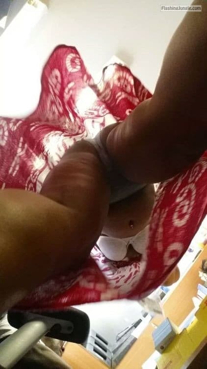 Public Flashing Pics  : Upskirt at work for my hubby
