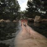 Relaxing nude at Valley View Hot Springs