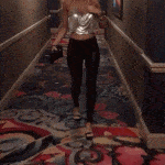 Big luxury tits jiggling at the hotel