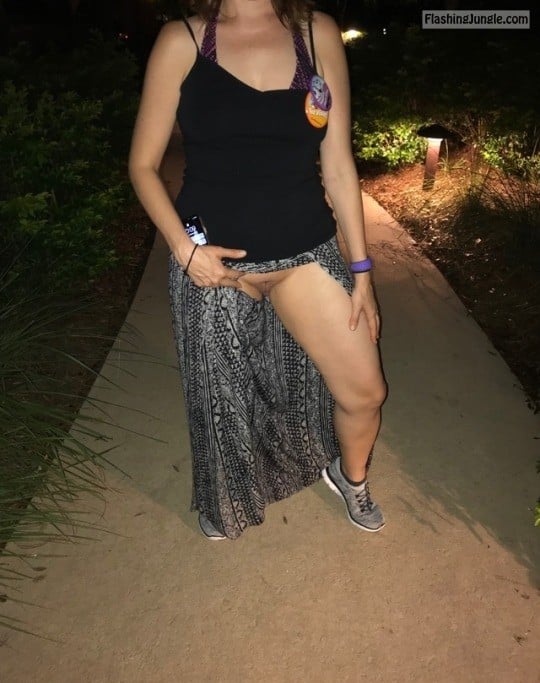 No Panties Pics  : objectsofyourdesire: Out for an evening stroll.