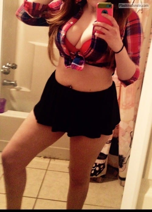 No Panties Pics: mycupcak3kink: Schoolgirl Cupcake! She loves being a slutty…