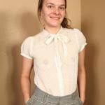 Doesn’t ordinarily wear a bra. She doesn’t need one for support….