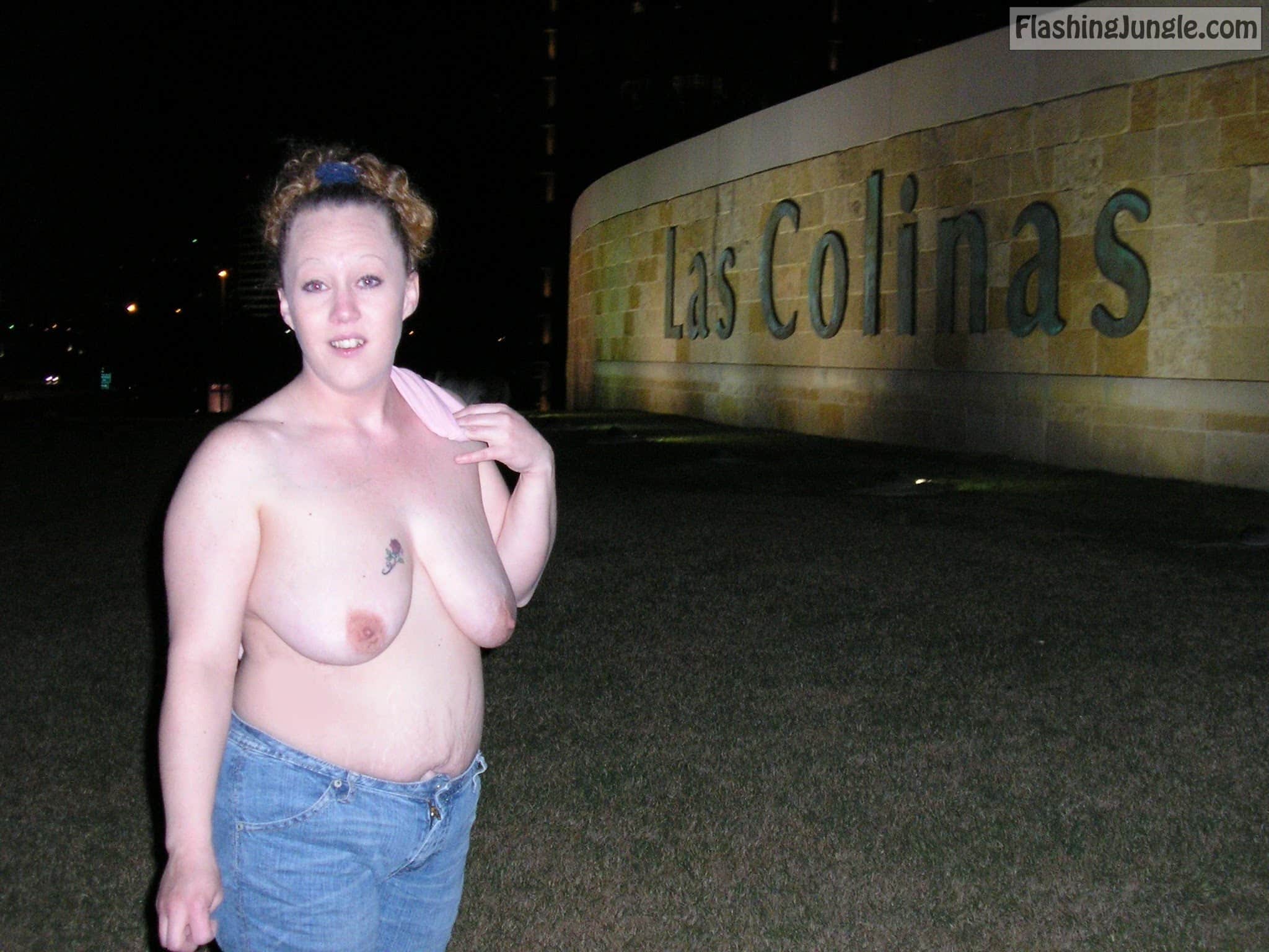wife flash tits - Topless Flashing by highway Las Colinas Flashing by highway in Irving Tx. Topless wife is flashing big tits in public. - Boobs Flash Pics