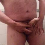 Foreskin mature dick ready for action