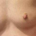 Amber Small Tits Erected Nips Close Up