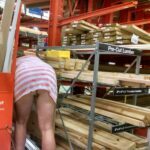 Public pussy at store