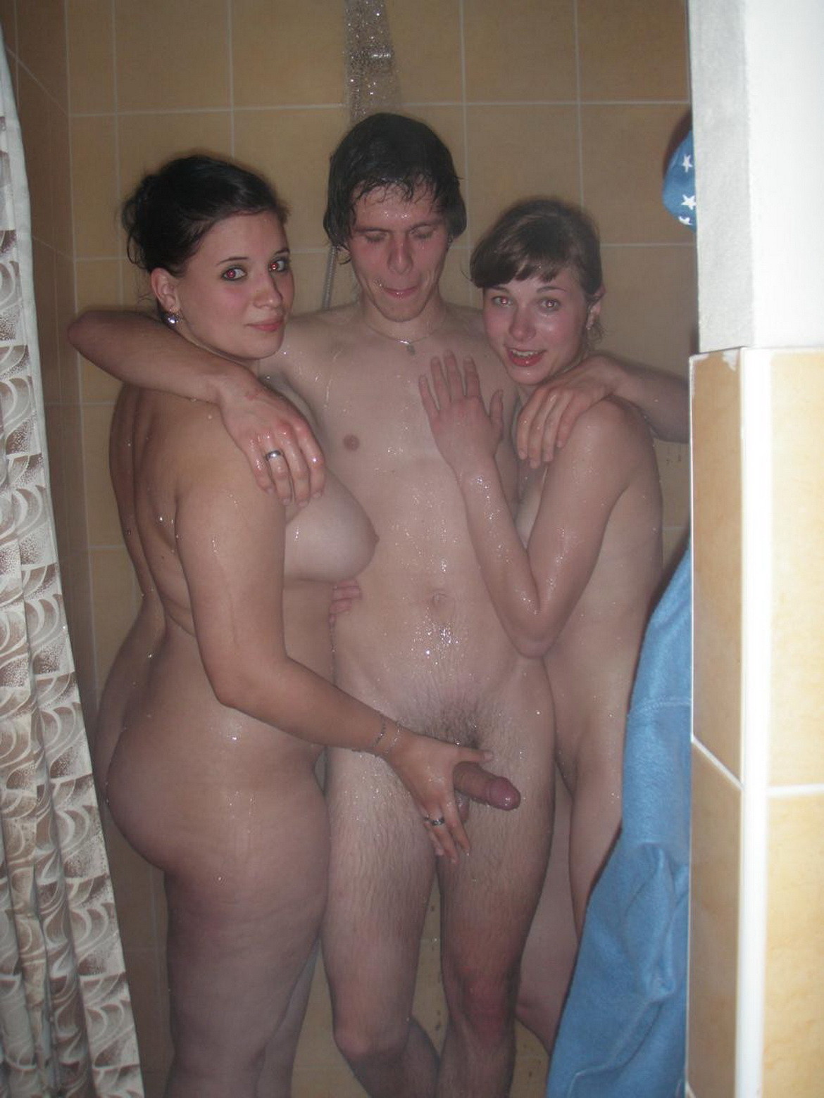 Nude shower teen