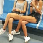 Sexy Legs girls in Subway