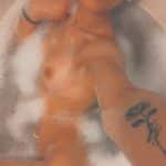 Wet bath nipple tits blond