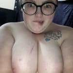 Ali – busty nerdy slut girl with glasses showing her boobies
