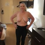 Babe with big naked tits