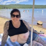 Big tits of a mature horny mom