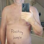 Happy daddy with a penis cage