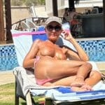 Topless Tess on vacation