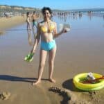 Rosa Pires’s cameltoe at the beach