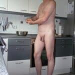 Naked Chef in the Kitchen